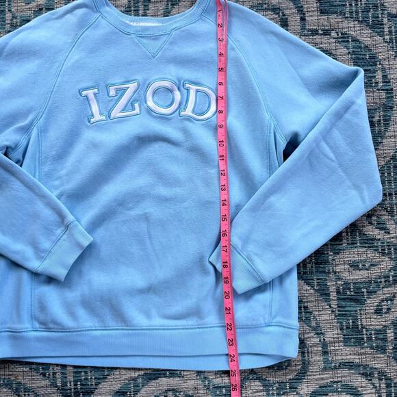 Bundle Izod Golf Classix Embroidered Logo Crewneck Sweatshirt Purple and Blue - Picture 11 of 11
